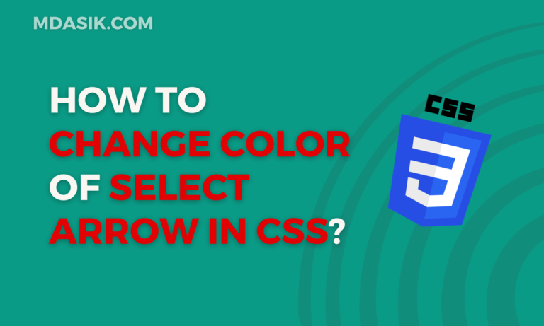 change color of select arrow css