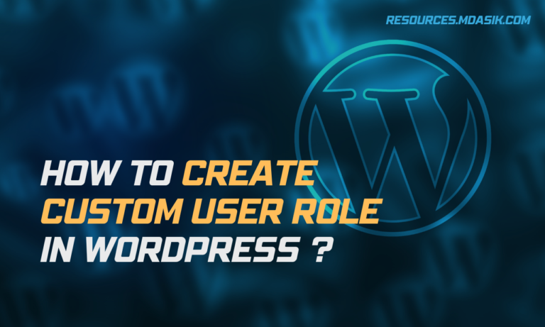custom user role wordpress