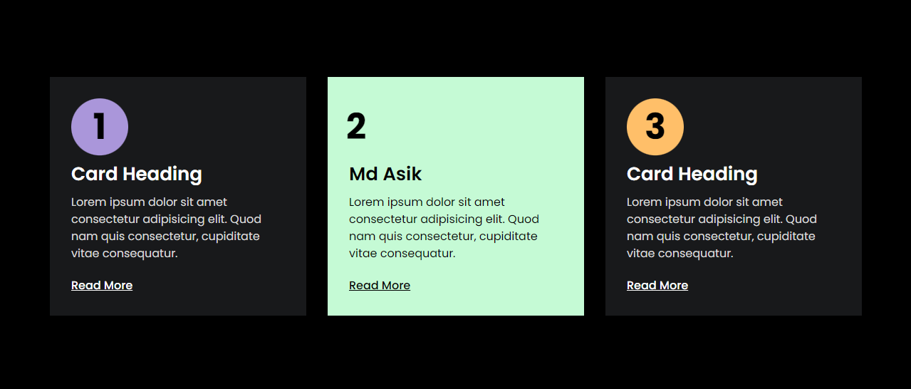 Interactive Card Hover Effects with HTML and CSS #1 - Md Asik