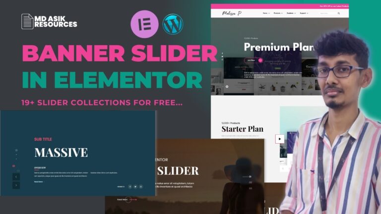 Elementor Banner Slider | How to make a slider using Elementor on WordPress for free in Tamil 2024