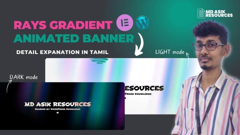 Rays Gradient Animated Banner Section in Elementor | Mesh Gradient Backgrounds | Elementor Tutorial