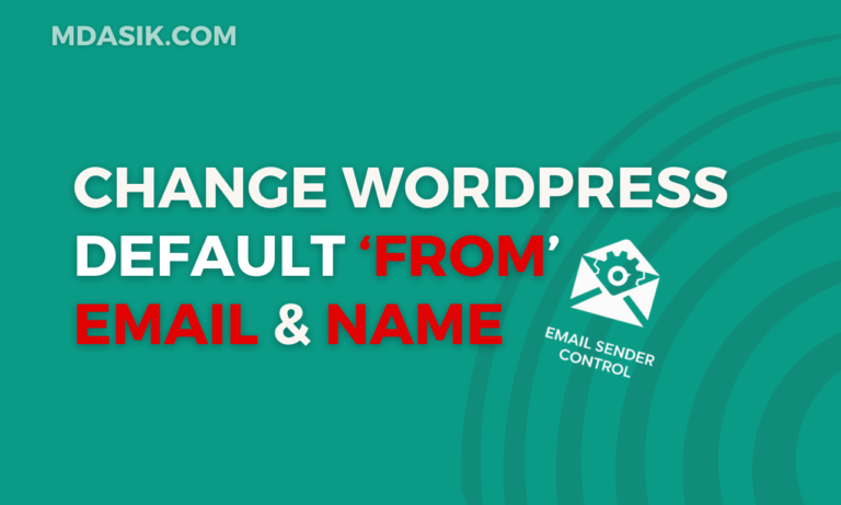 Change default WordPress email